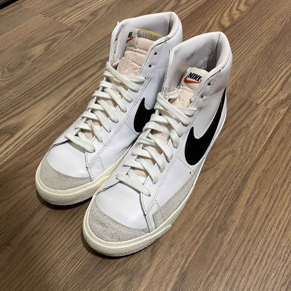 Nike Nike Blazer Mid '77 Premium Vintage White Black Size US 11 / EU 44 - 1 Thumbnail