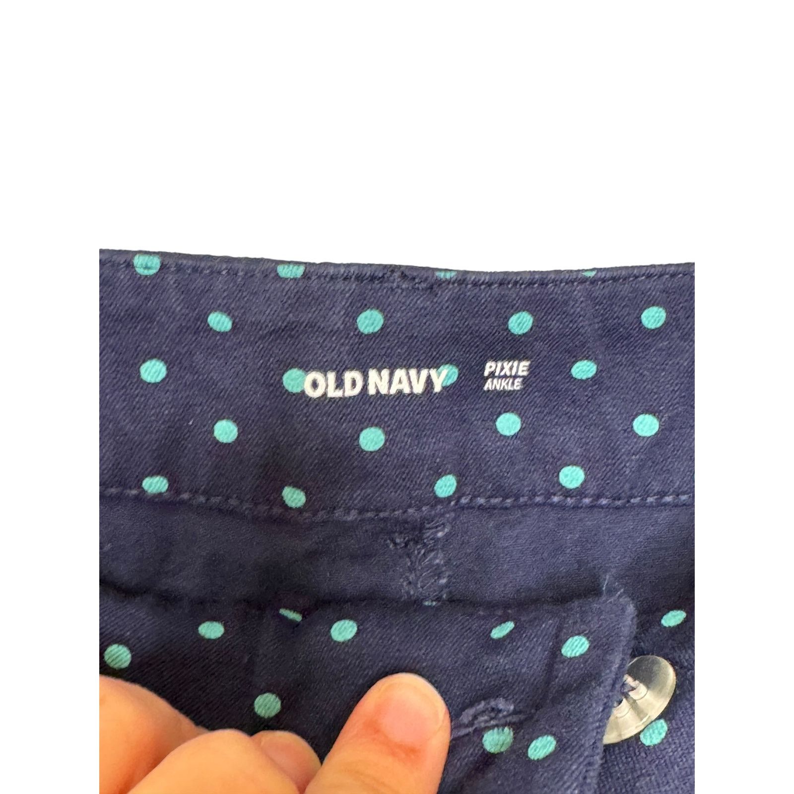 Old Navy Old Navy Women's Pants Pixie Ankle Stretch Polka Dots 18 Size 40" / US 18 - 5 Thumbnail