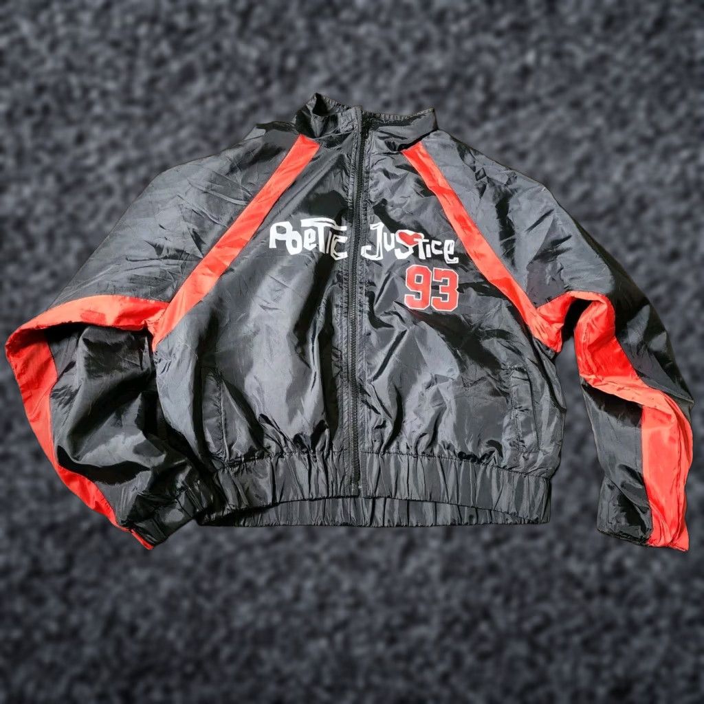 Vintage Womens S Pac Poetic Justice Oversized Windbreaker Jacket Double Sided Size S / US 4 / IT 40 - 1 Thumbnail