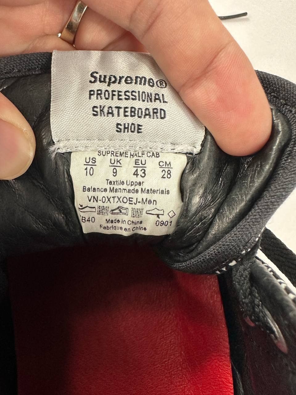 Supreme × Vans VANS Supreme HALF CAB TV Static Notebook 2009 Size US 10 / EU 43 - 14 Thumbnail