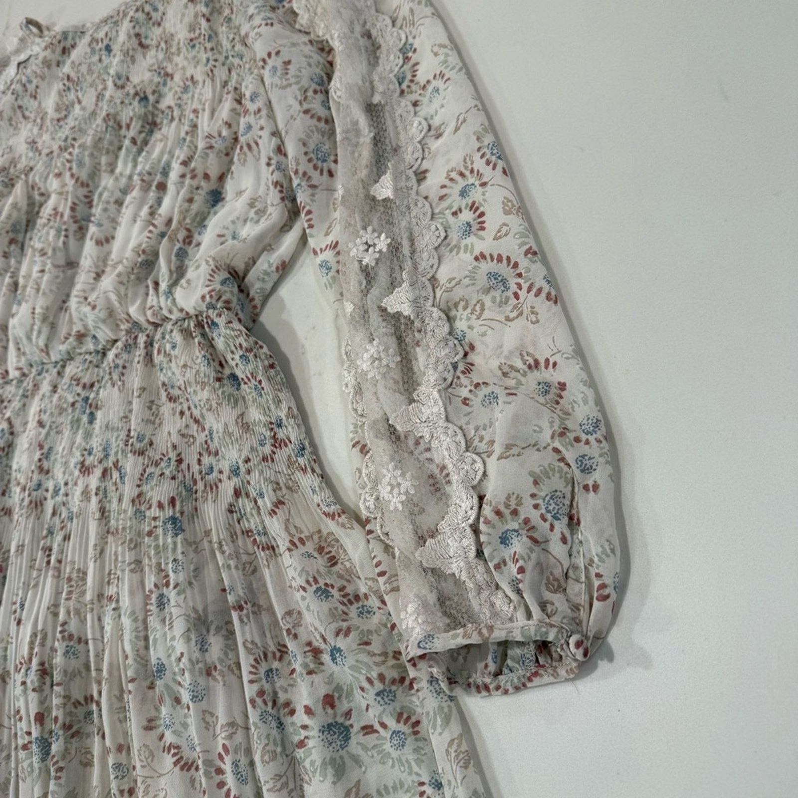 Free People Free People Floral Charolette Chiffon MidiDress Womens Small Size S / US 4 / IT 40 - 9 Thumbnail