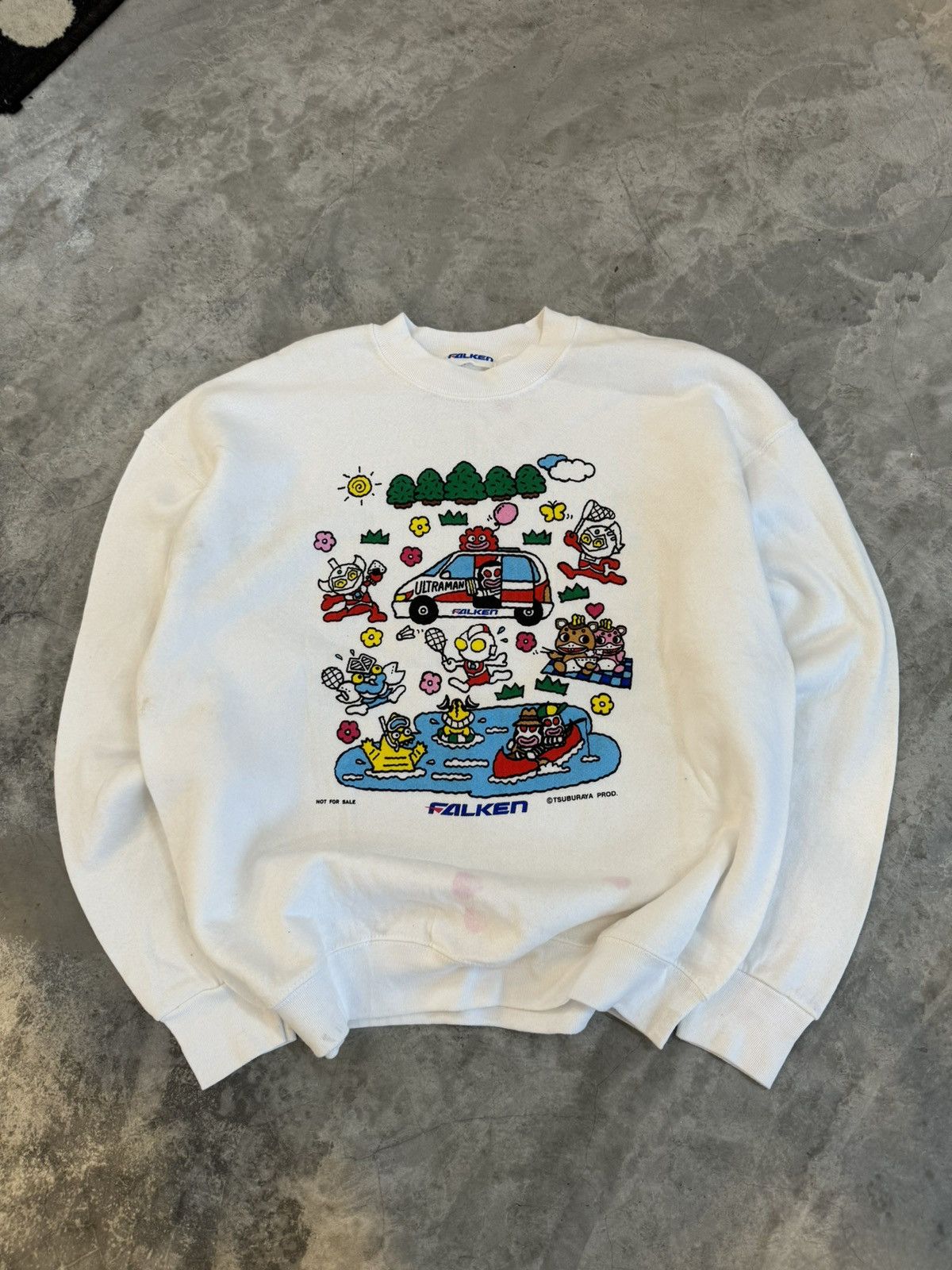 Cartoon Network × Japanese Brand × Vintage Vintage Ultraman falken sweatshirt 🛞 Size US L / EU 52-54 / 3 - 1 Thumbnail