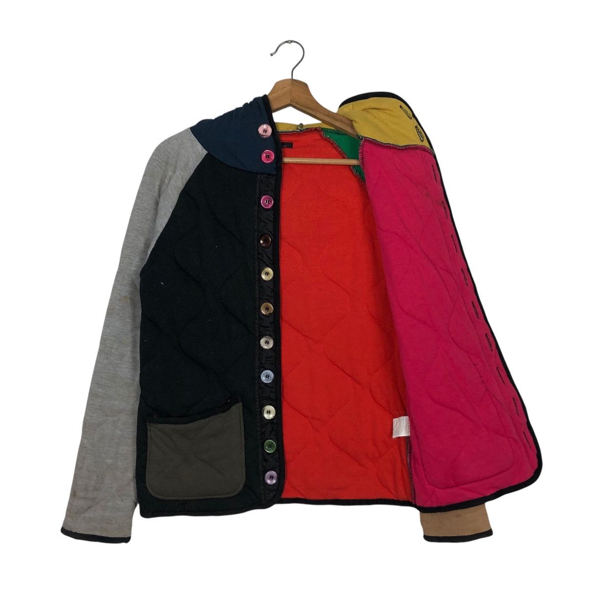 Japanese Brand 📌Vintage Button Quilted Jacket Grand One Japan Style Size US S / EU 44-46 / 1 - 13 Thumbnail