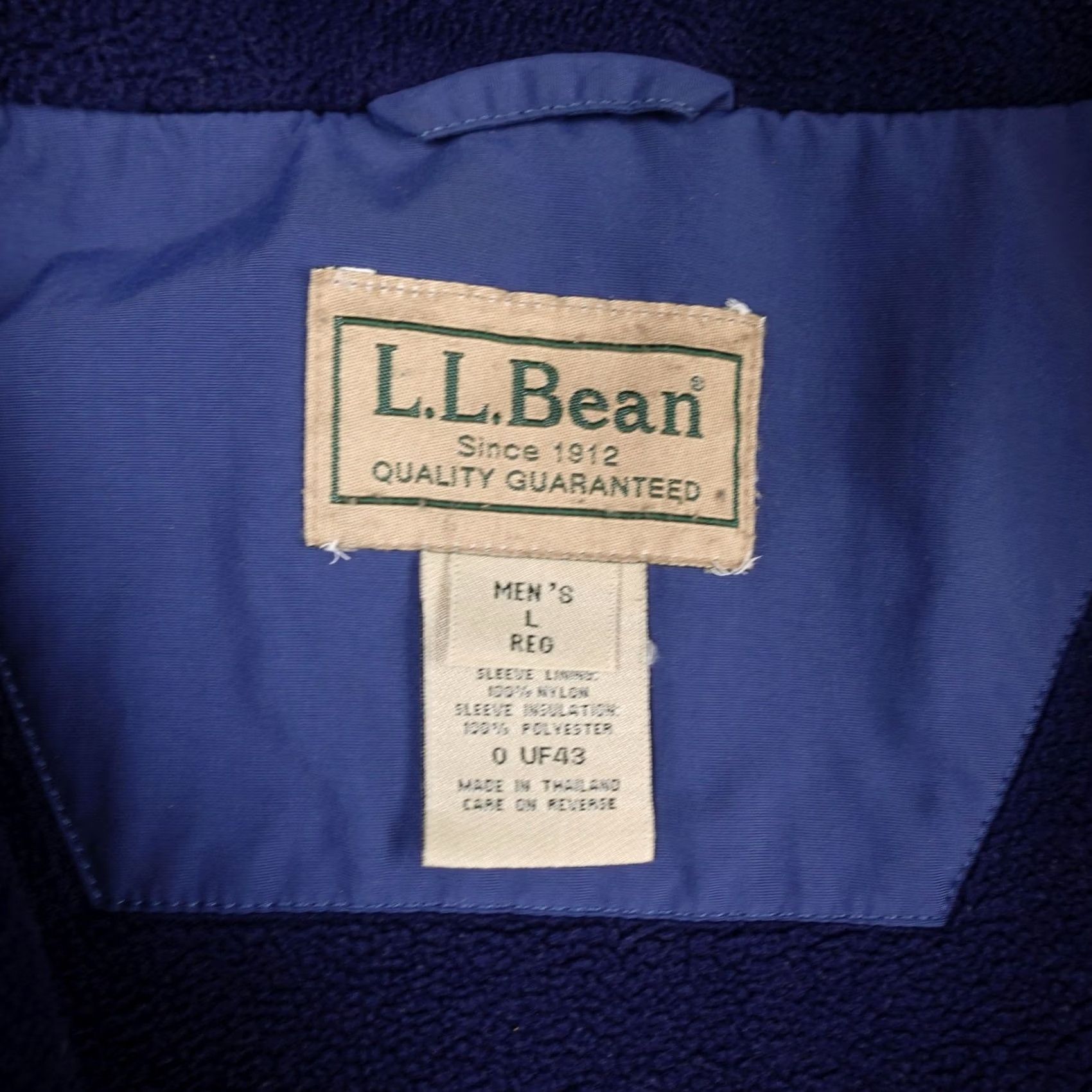 Vintage VINTAGE L.L. Bean Jacket Mens Large Blue Full Zip Fleece Lined Outdoor Coat Hiking Shirt Size US L / EU 52-54 / 3 - 2 Thumbnail
