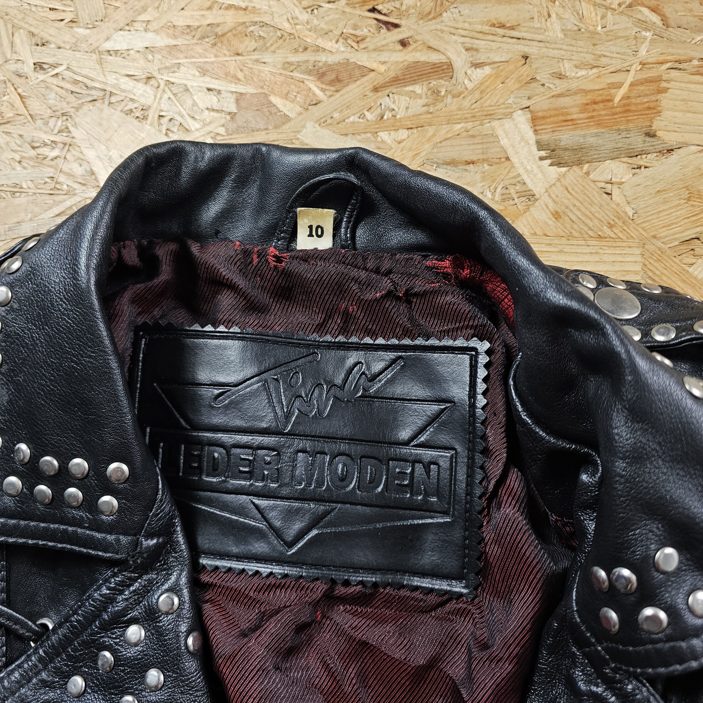 LEATHER BIKER JACKET EMO ROCK GRUNGE EDGY Y2K ARCHIVE