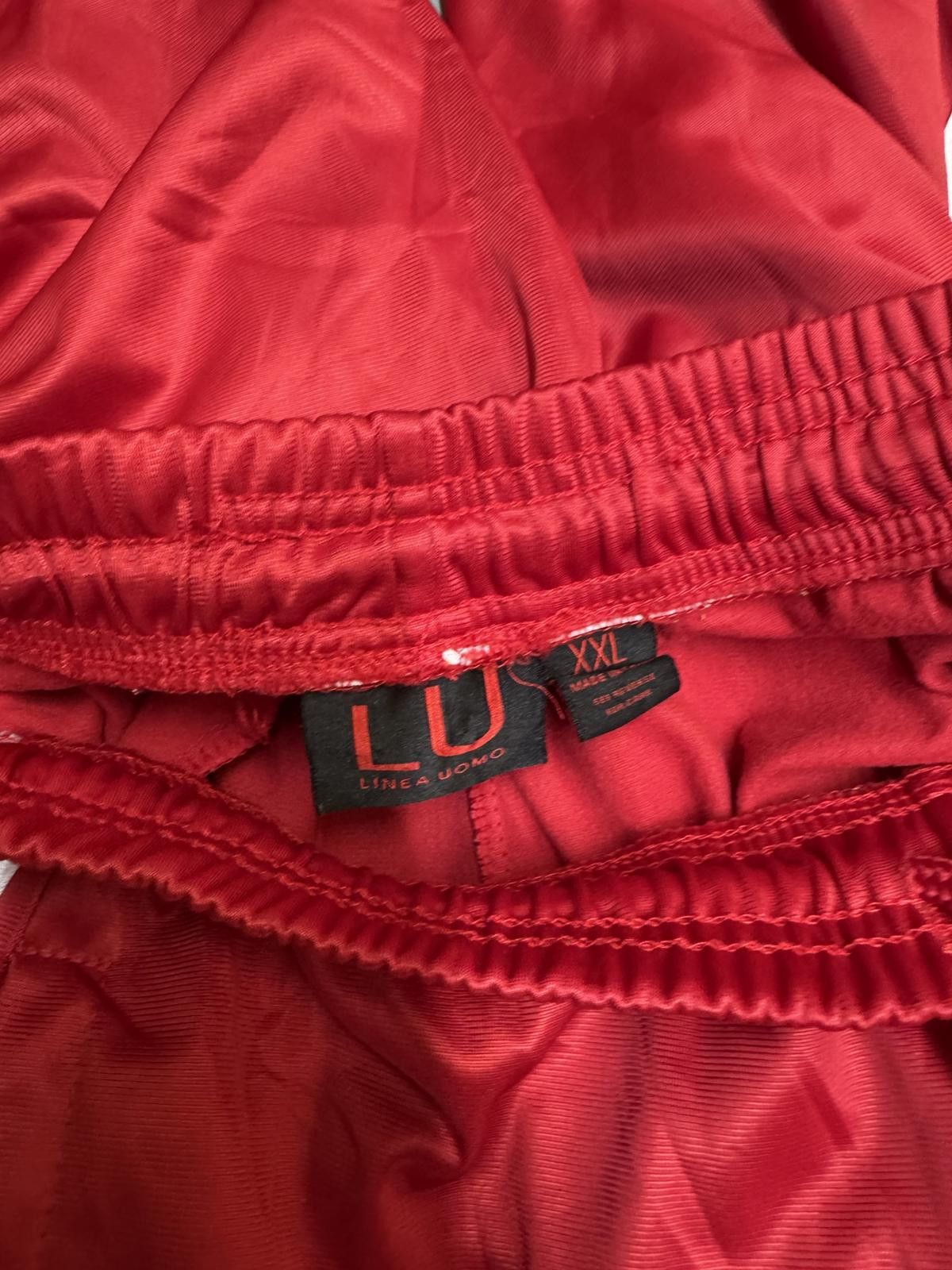 Designer Stylish Red Sports Track Pants - LUX Linea Uomo XXL Size US 40 / EU 56 - 3 Thumbnail