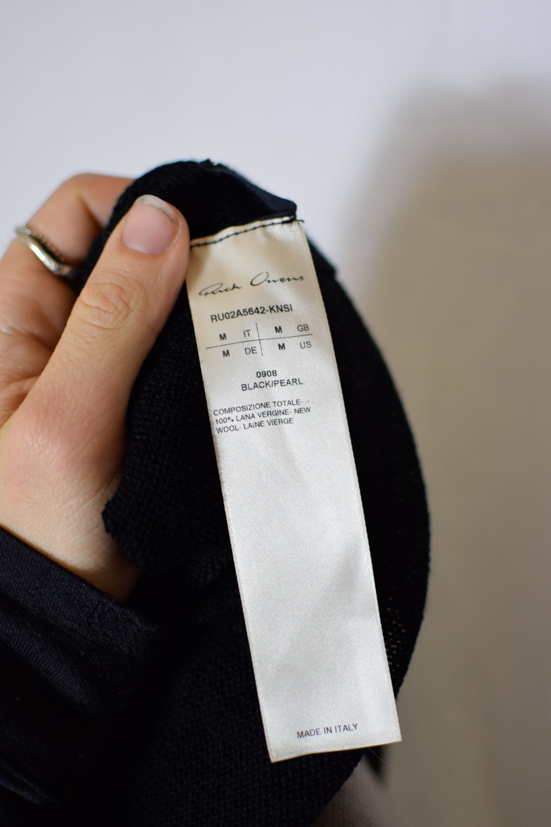 Rick Owens Rick Owens AW22 Color Block Turtleneck - RU02A5642-KNSI Size US M / EU 48-50 / 2 - 11 Thumbnail