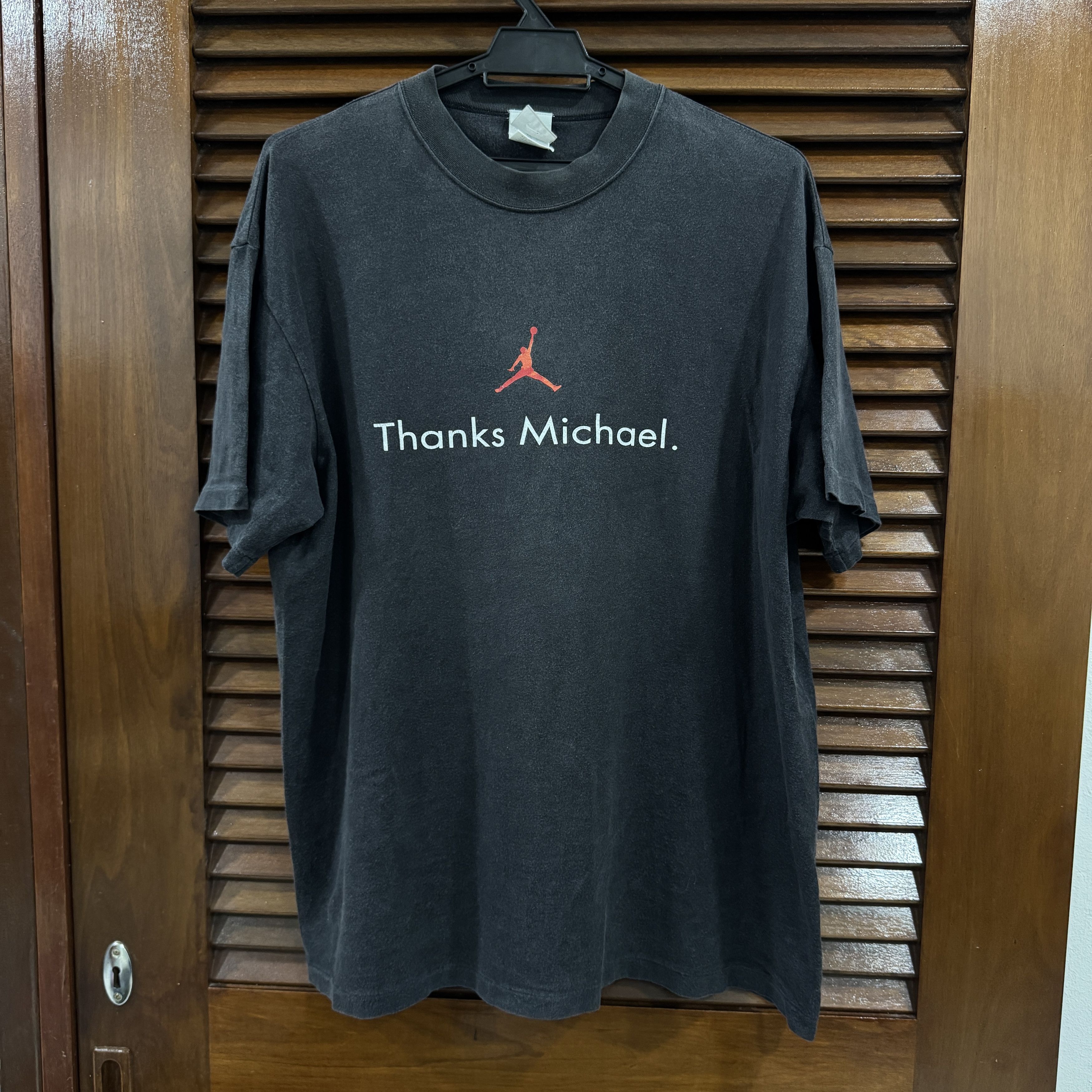 Nike Vintage '03 Nike "Thanks Michael" Jordan retirement tee Size US XL / EU 56 / 4 - 1 Thumbnail