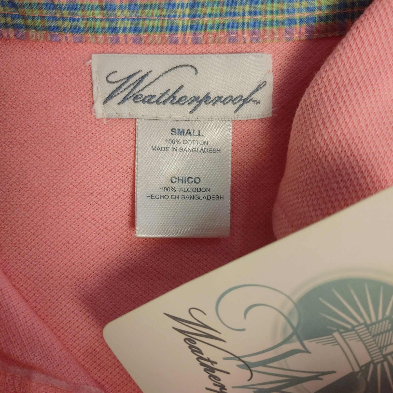 Weatherproof Weatherproof Women's S Light Pink Casual Button Front SS Top Size S / US 4 / IT 40 - 3 Thumbnail
