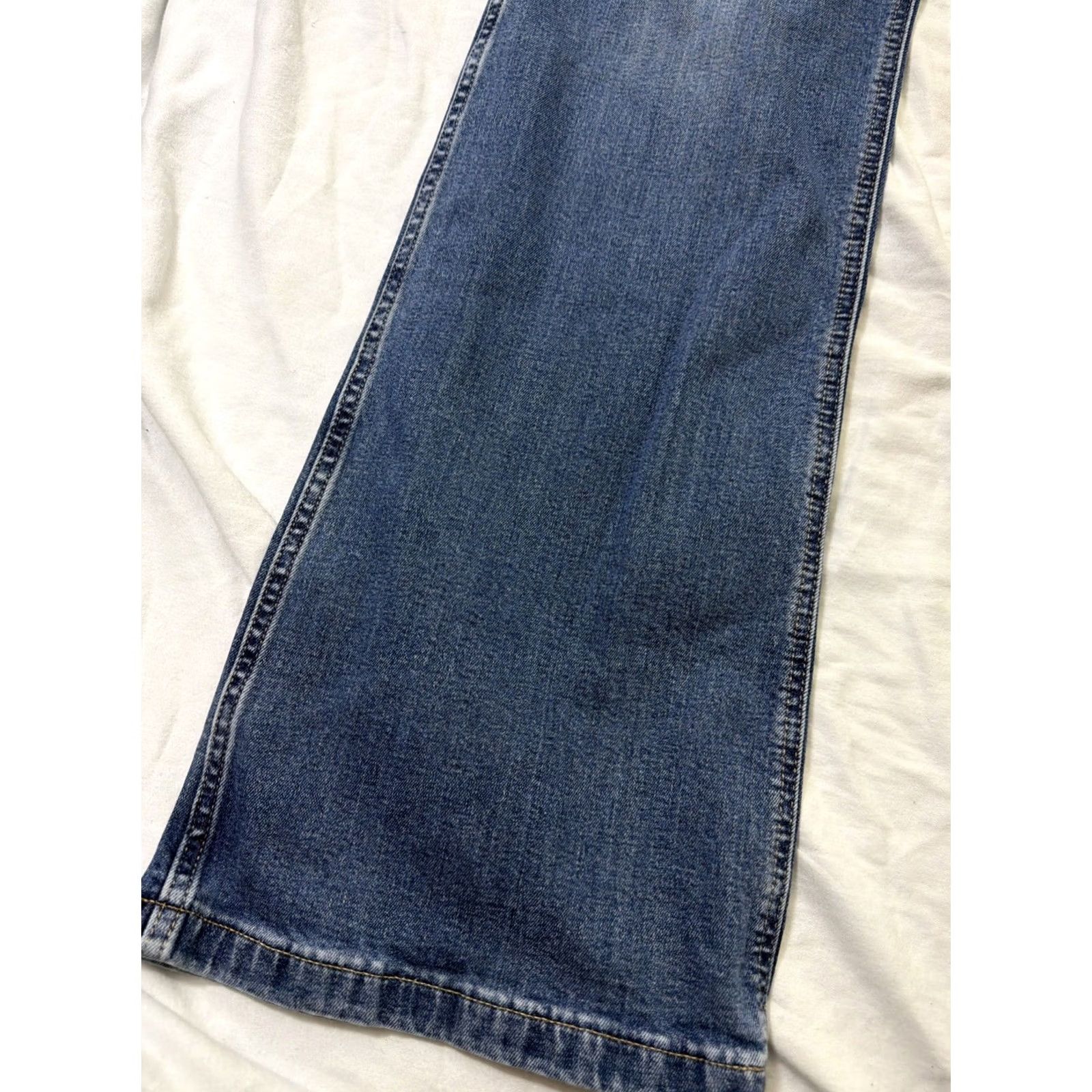Gap Gap Jeans Flared High Rise 18 Tall Medium Wash Blue Womens Size 40" / US 18 - 3 Thumbnail
