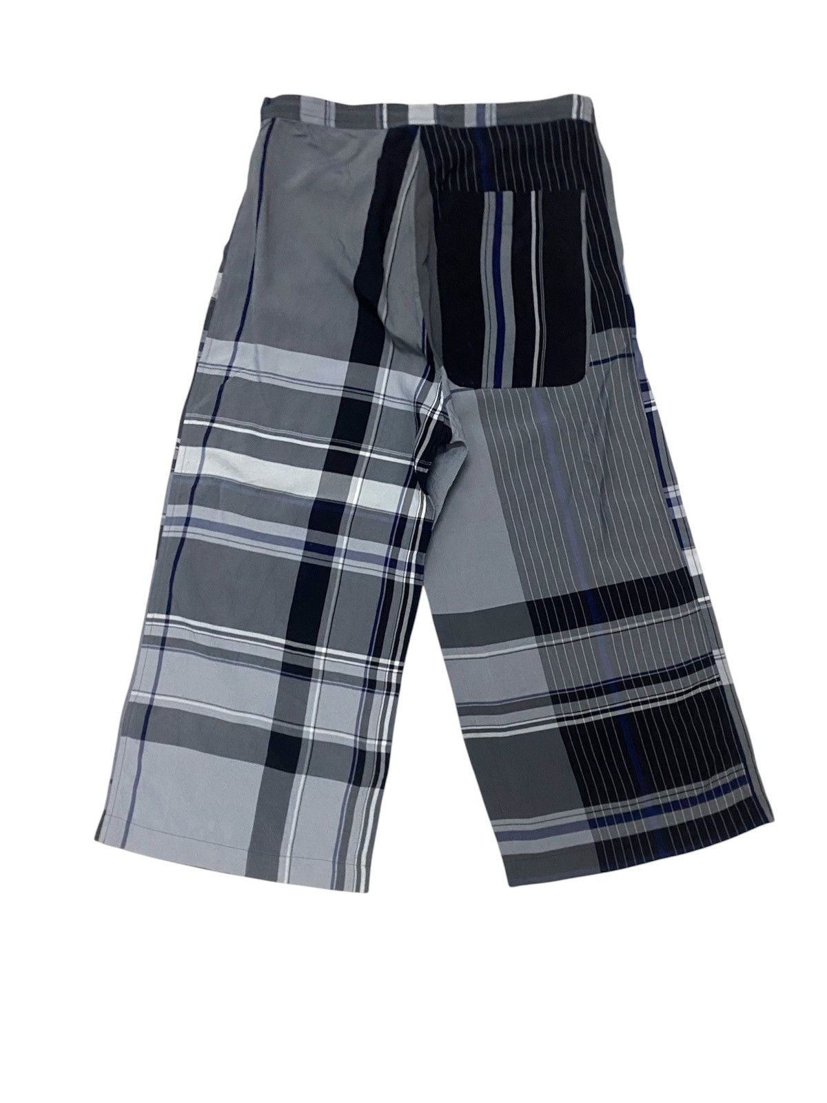 Y's × Y's for Men × Yohji Yamamoto #grailsale Y’s YOHJI YAMAMOTO WRINKLED PLAID RAYON PANTS Size US 32 / EU 48 - 5 Thumbnail