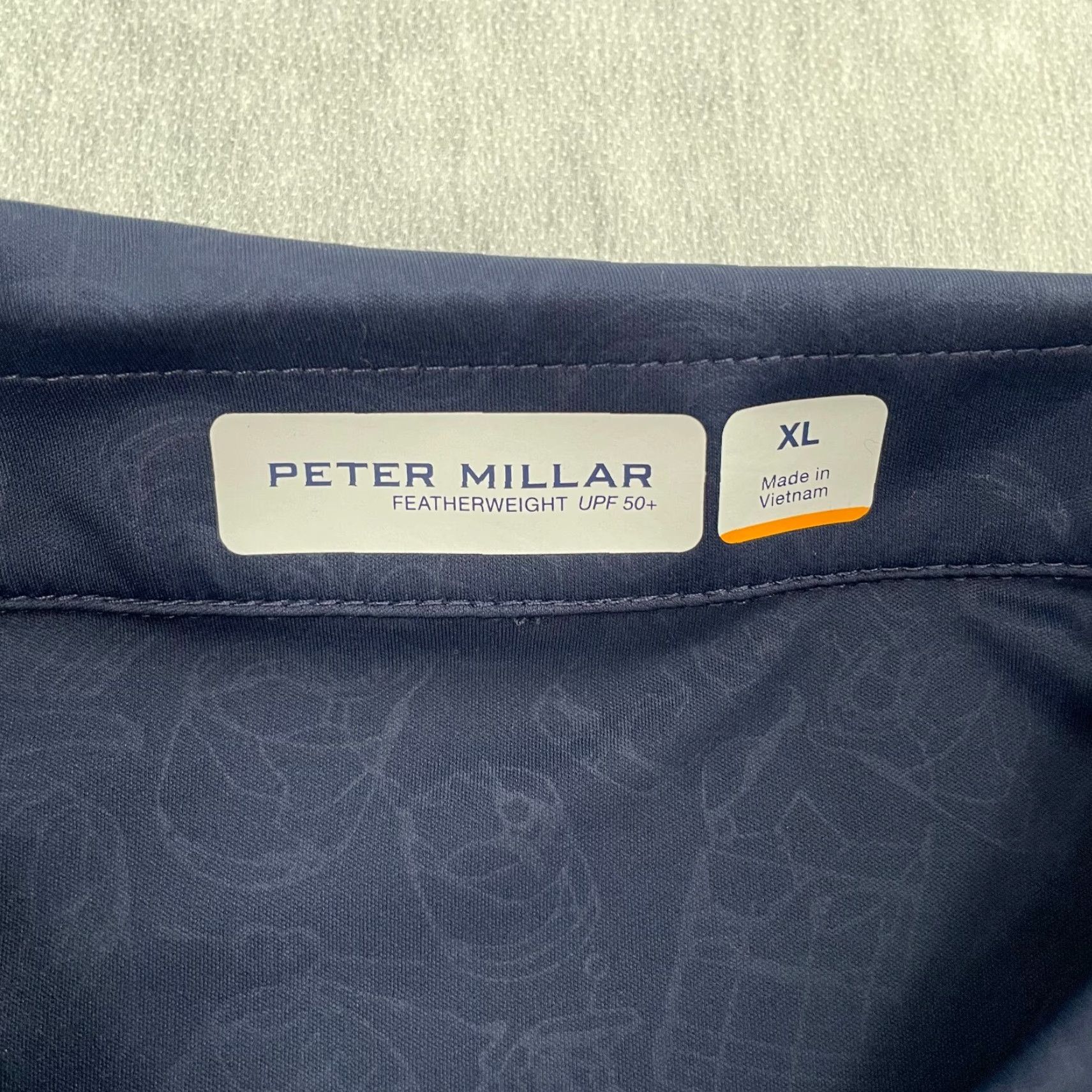 Peter Millar Peter Millar Shirt XL Adult Blue Polo Featherlight UPF 50+ Extra Large Men Size US XL / EU 56 / 4 - 5 Thumbnail