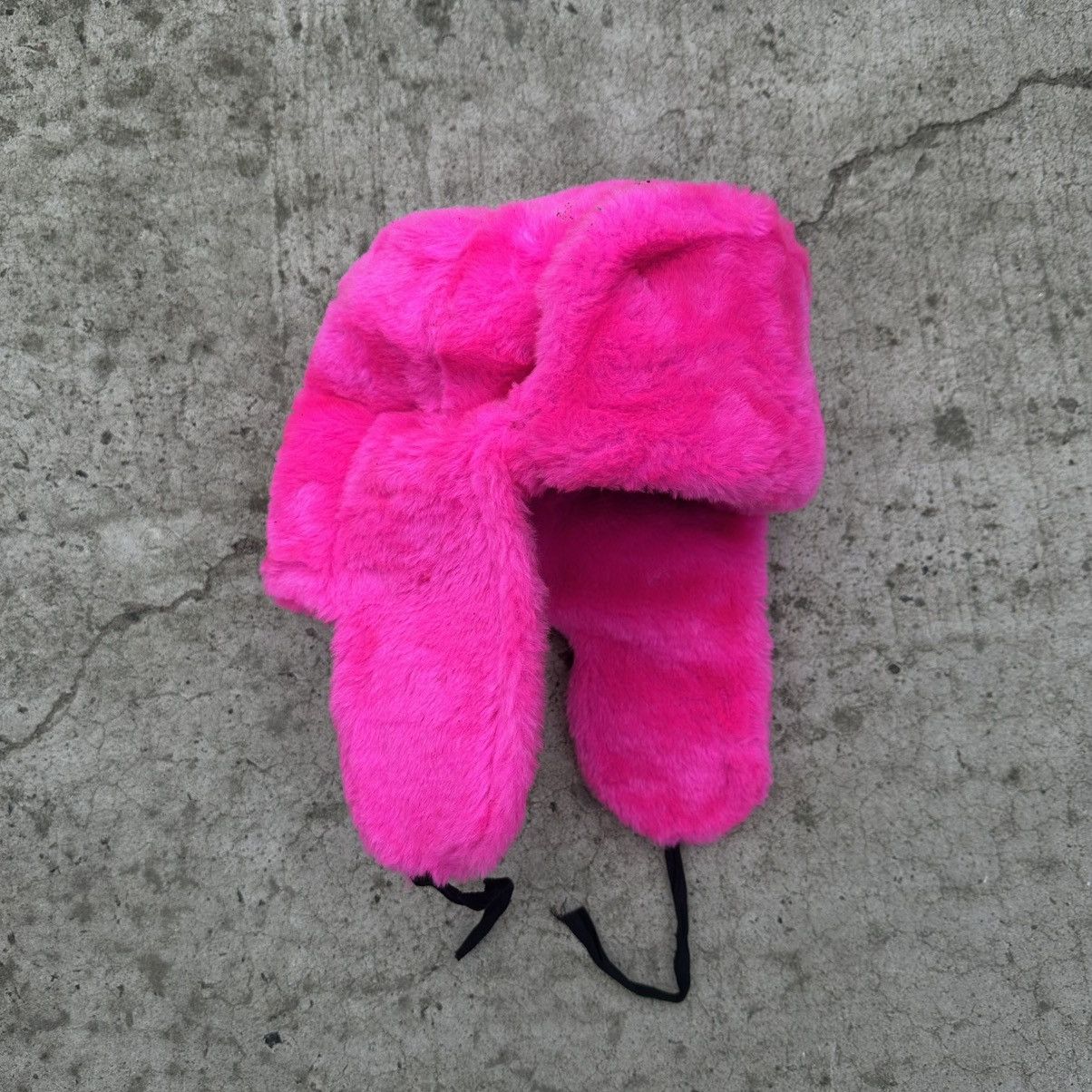 Issey Miyake Vintage Pink Ushanka Hat Cap Hype Trend Staff Pick Y2K 00s Size ONE SIZE - 1 Thumbnail