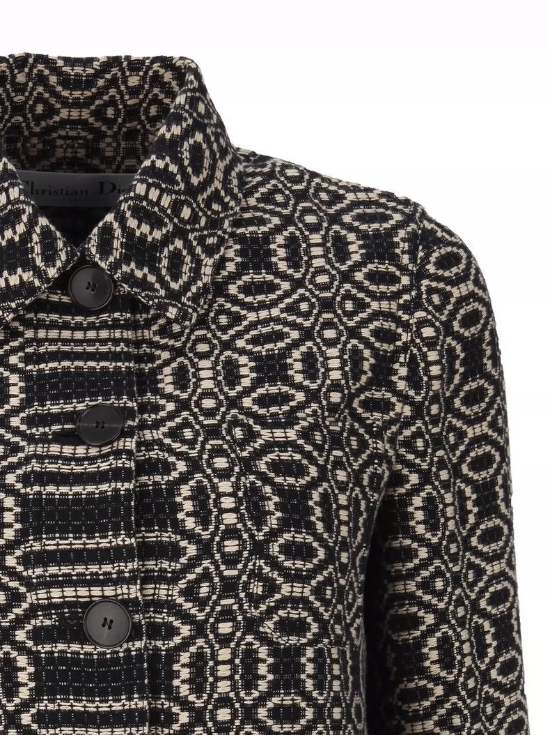 Dior Dior Vintage dark pattern jacquard jacket Size XS / US 0-2 / IT 36-38 - 5 Thumbnail