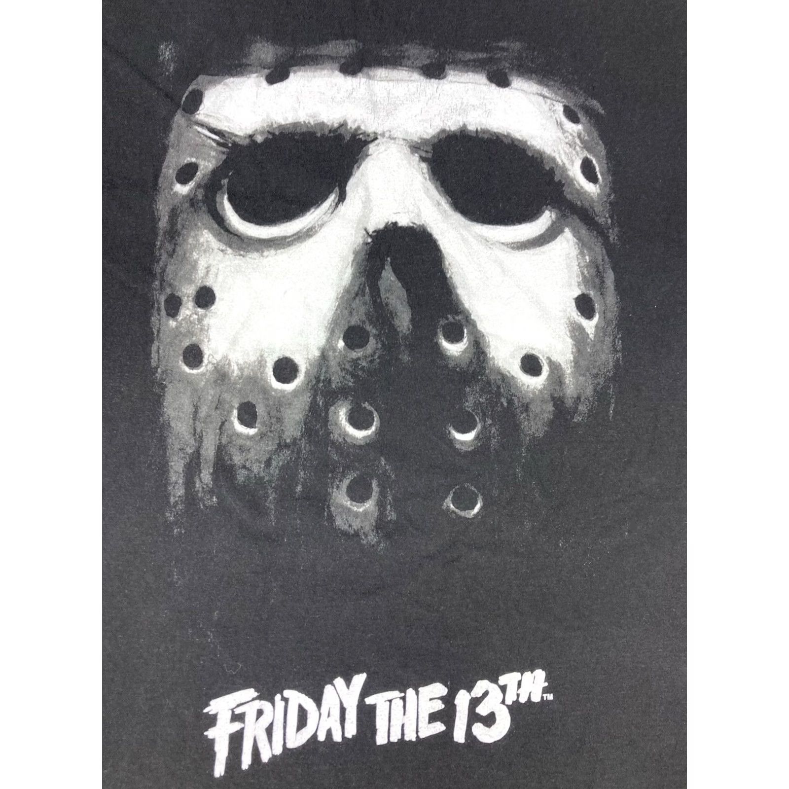 Vintage Friday The 13th T-Shirt Men XXL Black Graphic Print 2XL Halloween Horror Movie Logo Shirt Size US XXL / EU 58 / 5 - 2 Thumbnail