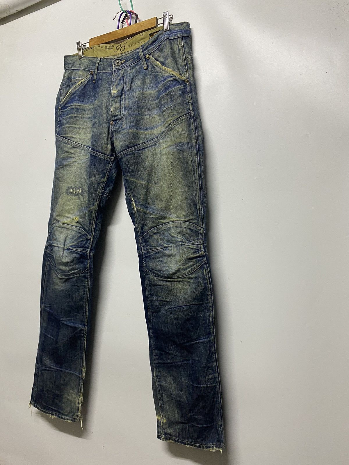 G-Star Vintage G-Star 96 Raw Distressed Denim Jeans Pants Size US 34 / EU 50 - 3 Thumbnail
