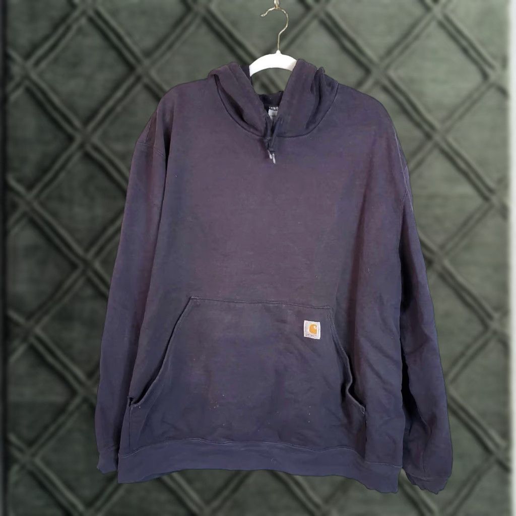 Carhartt Carhartt Hoodie Mens 3XLT Blue Grunge Distressed Workwear XXXL Size US XXL / EU 58 / 5 - 1 Thumbnail