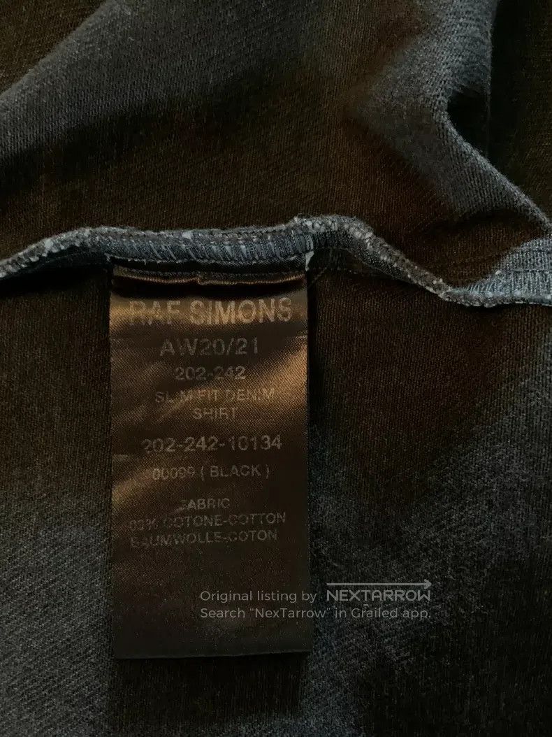 Raf Simons Raf Simons 20AW washed leather brand black denim jacket Size US L / EU 52-54 / 3 - 7 Thumbnail