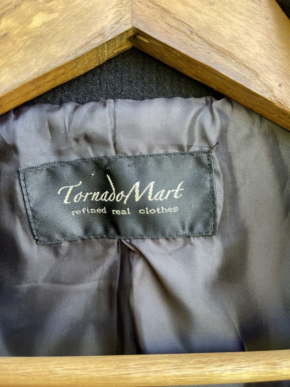 Tornado Mart Tornado Mart Black Military-Inspired Wool Coat Size US S / EU 44-46 / 1 - 22 Thumbnail