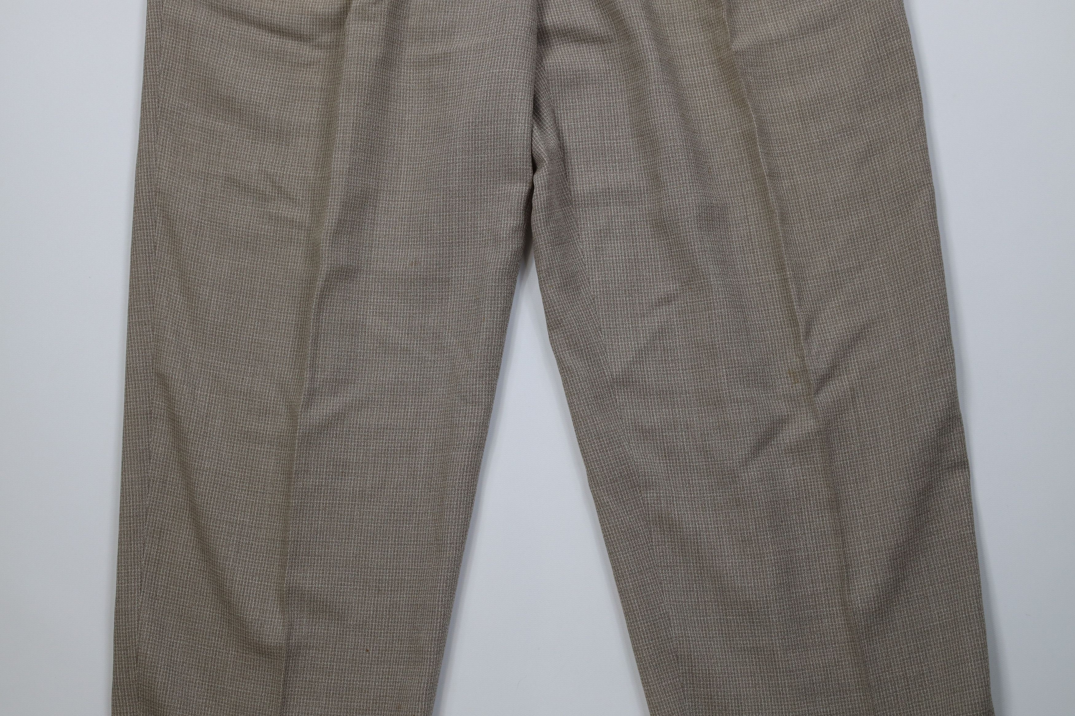 Vintage Vintage 90s Streetwear Wool Knit Wide Leg Chino Pants Size US 36 / EU 52 - 3 Thumbnail