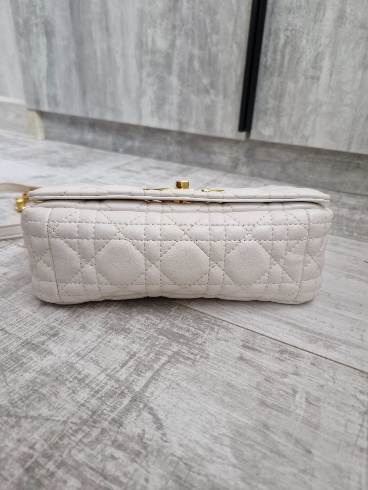 Dior Small Dior Caro bag ivory supple cannage calfskin Size ONE SIZE - 11 Thumbnail
