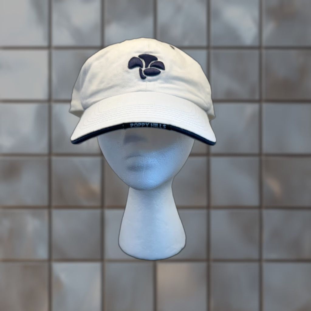 Vintage Poppy Hills Hat White One Size Mens Adjustable Strapback Pebble Beach Golf Size ONE SIZE - 1 Thumbnail