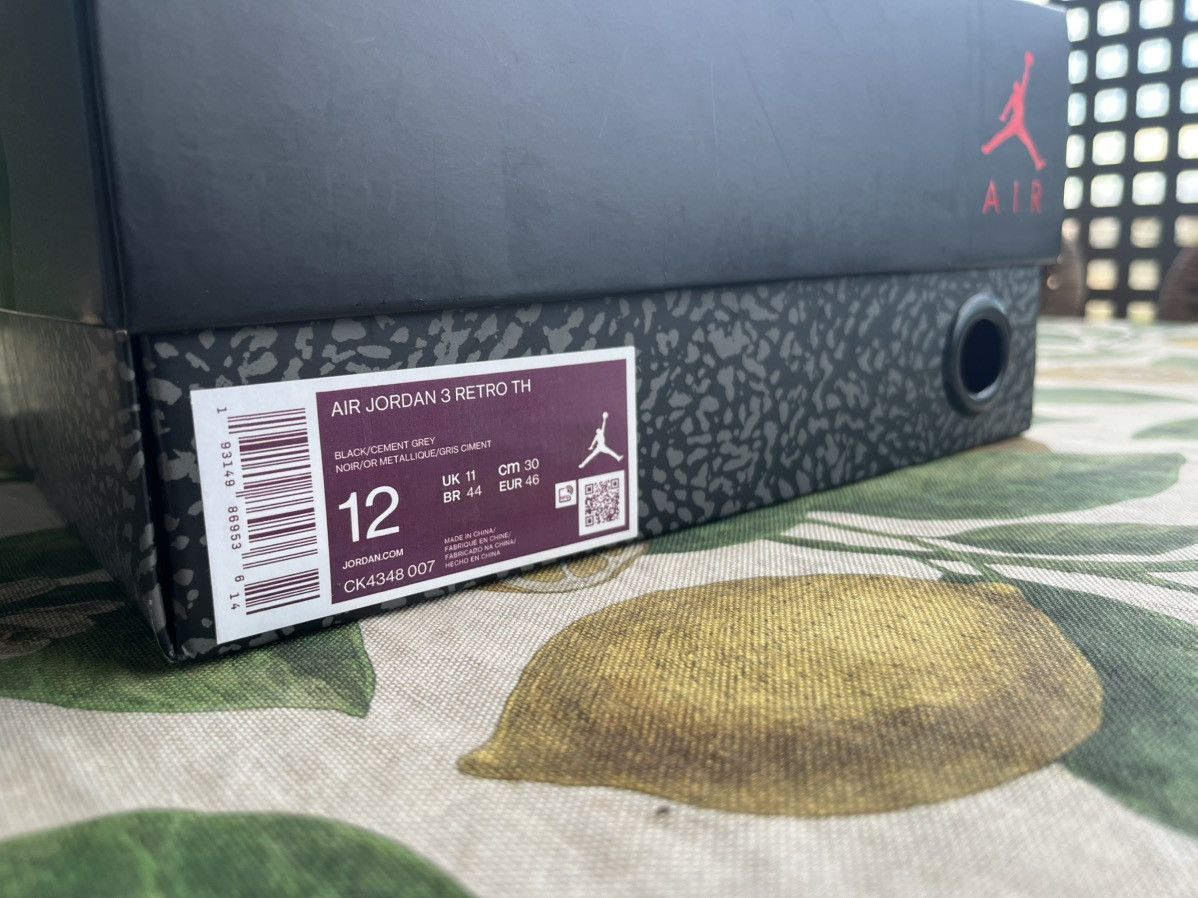Jordan Brand AIR JORDAN 3 RETRO TH Size US 12 / EU 45 - 4 Thumbnail