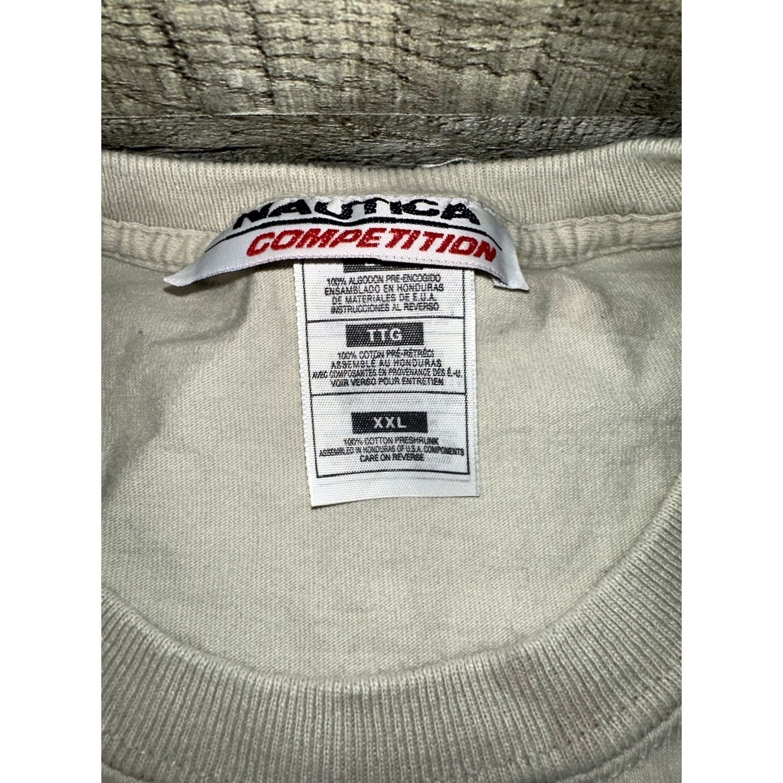 Nautica VINTAGE Men’s T-Shirt Competition Nautical XXL 2XL Beige Mens Size US XXL / EU 58 / 5 - 3 Thumbnail