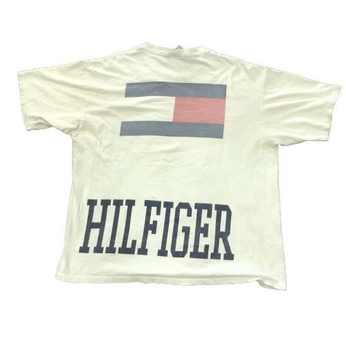 Tommy Hilfiger Vintage Pre-Owned Tommy Hilfiger Crest Large Spellout White Size US XL / EU 56 / 4 - 5 Thumbnail