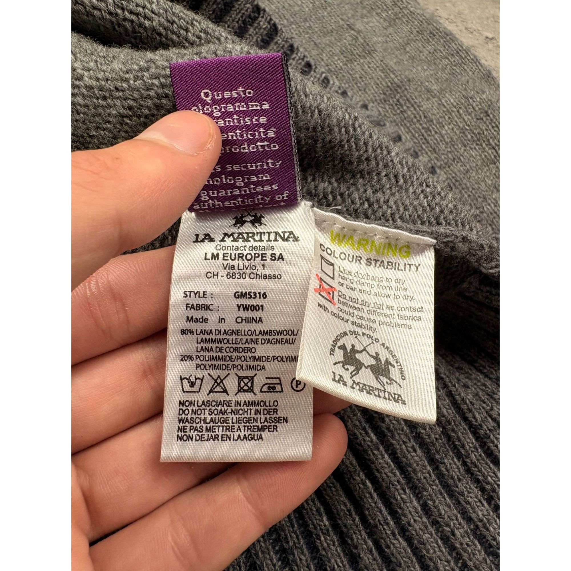 La Martina ARCHIVAL LA Martina "Snow Polo World Cup" Quarter-Zip – Eli Size US S / EU 44-46 / 1 - 7 Thumbnail