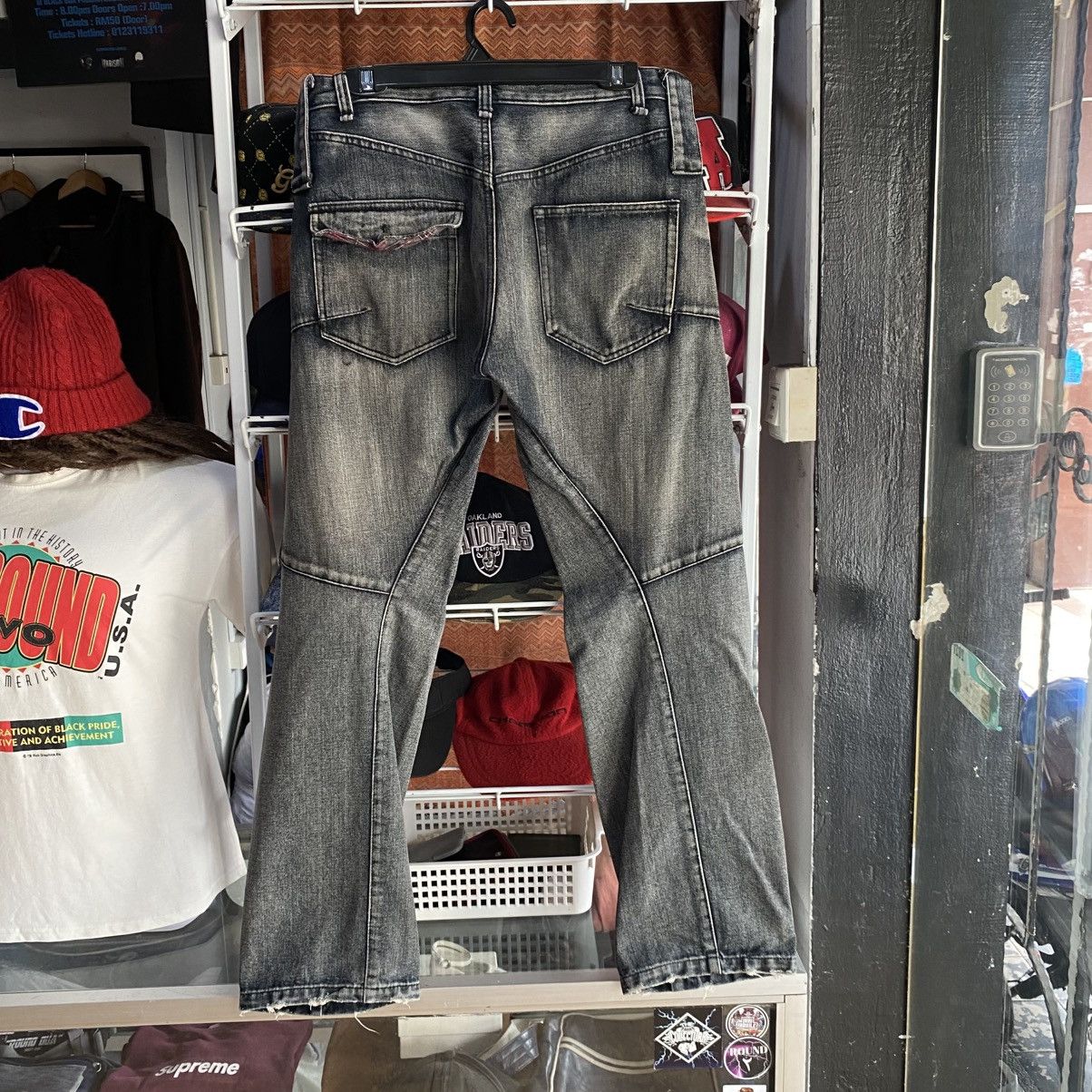 Hysteric Glamour Breathmint Japanese Brand Double Knee Multi-Zip Denim Jeans Size US 33 - 2 Thumbnail
