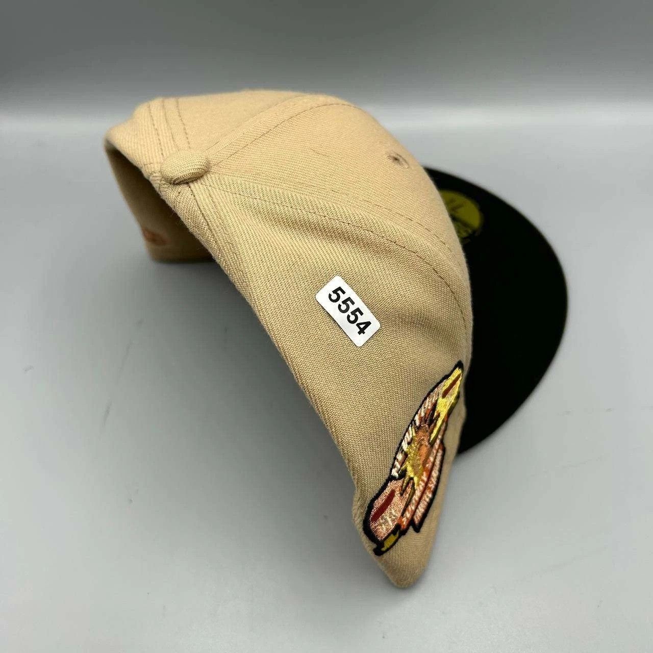 New Era New York Yankees Hat Men 7 3/8 Beige Black MLB Fitted Cap Size ONE SIZE - 9 Thumbnail