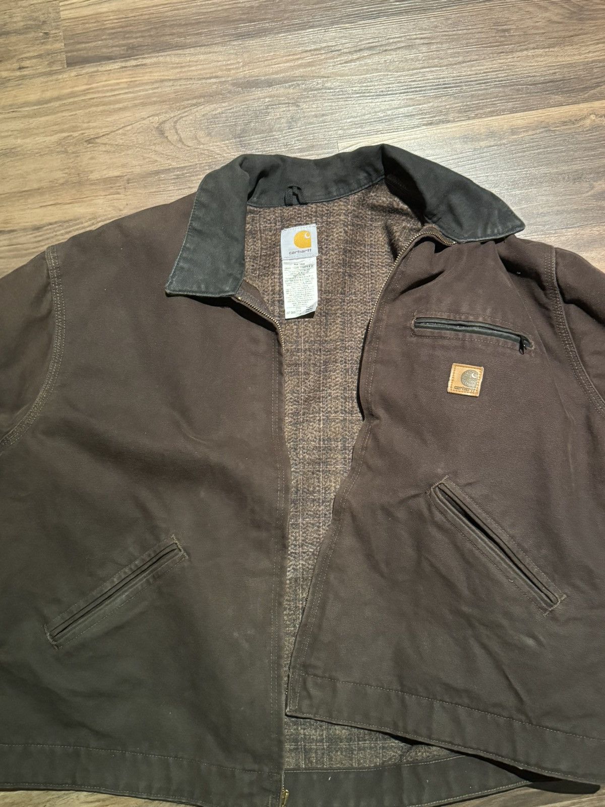 image of Carhartt J97 Dark Brown Jacket, Men's (Size 2XL)