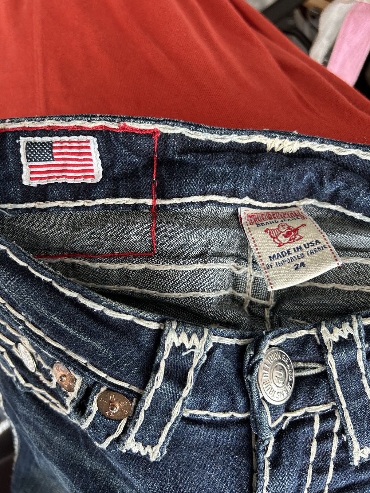 True Religion True Religion Thick Thread Jeans Size 26" / US 2 / IT 38 - 15 Thumbnail