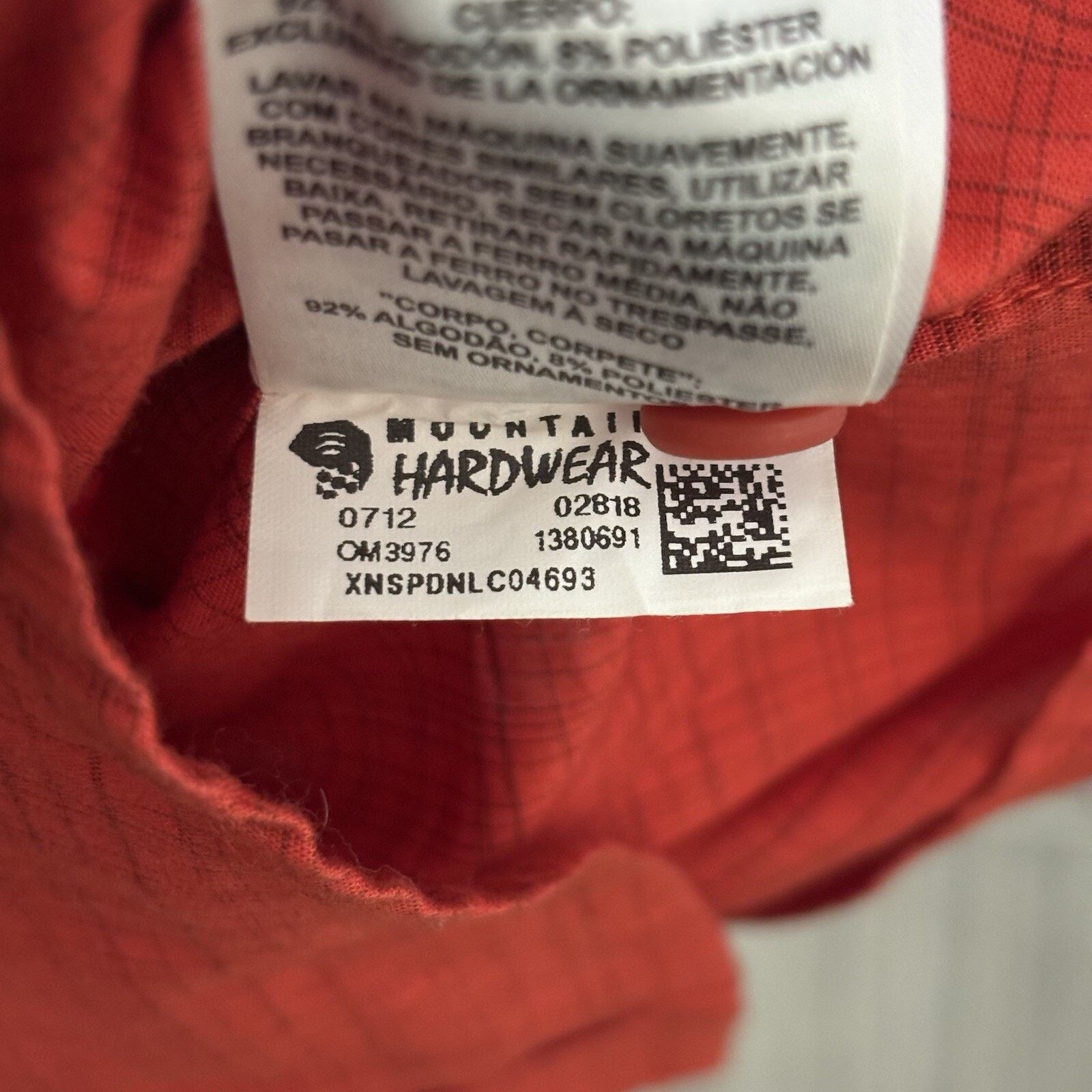 Mountain Hardwear Mountain Hardwear McLane Shirt Mens L Short Sleeve Orange Size US L / EU 52-54 / 3 - 8 Thumbnail