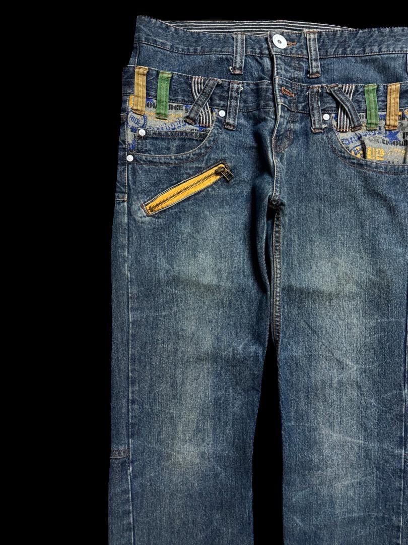 Seditionaries Vintage DoubleFocus Double Waist Zipper Style Mudwash Rare Size US 31 - 6 Thumbnail