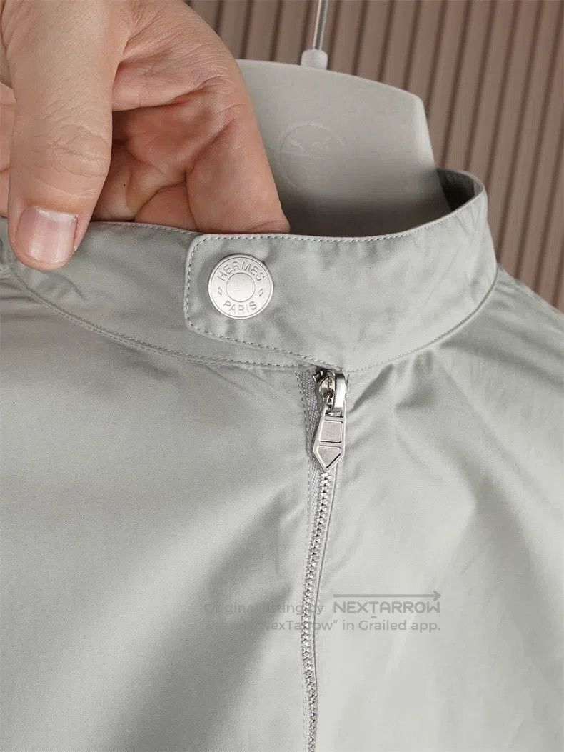 Hermes Hermes size 40 Light Sandstone Green Thin Zipper Jacket Size US XXS / EU 40 - 5 Thumbnail