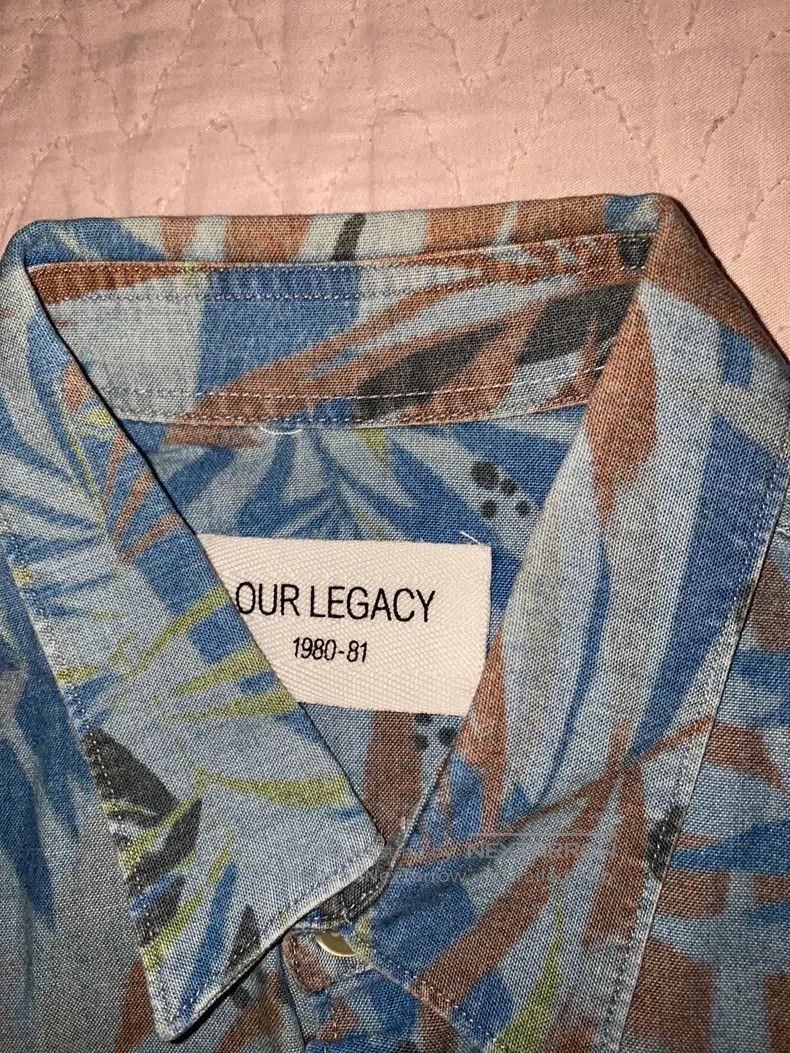 Our Legacy Our Legacy Classic full print leaf shirt Size US S / EU 44-46 / 1 - 4 Thumbnail