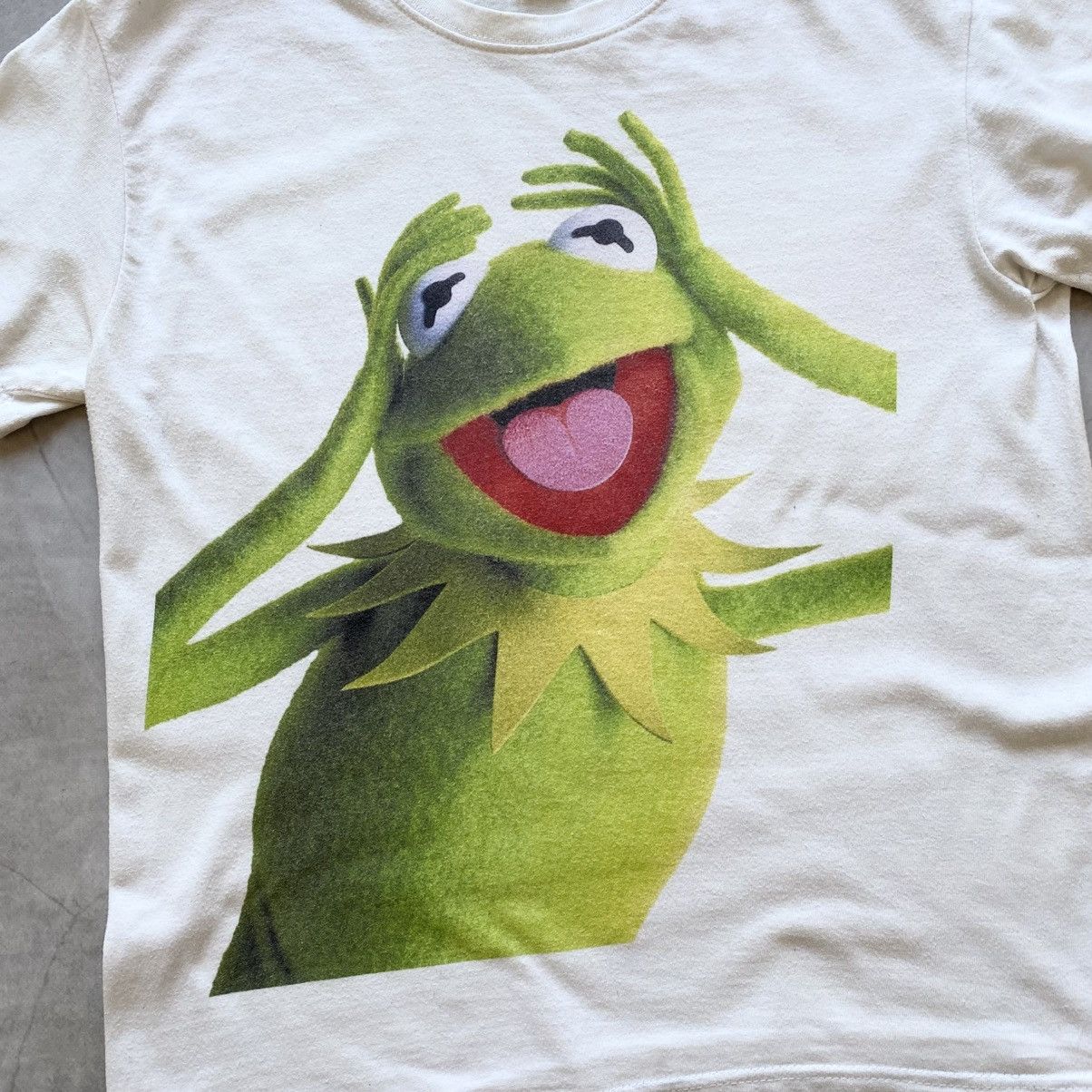 Mtv RARE 90s Kermit The Frog Big Logo Vintage T Shirt Tee Y2K Size US S / EU 44-46 / 1 - 2 Thumbnail