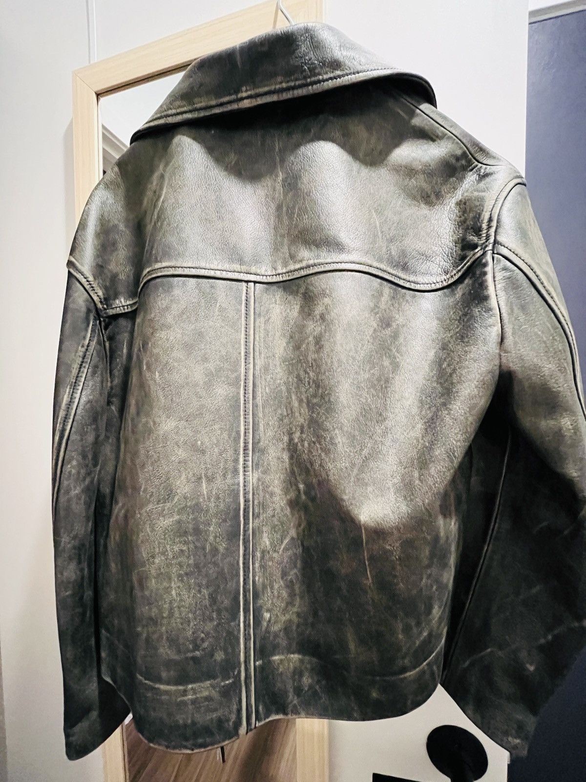 Acne Studios Acne Studios Faded-Effect leather jacket-black Size XS / US 0-2 / IT 36-38 - 5 Thumbnail