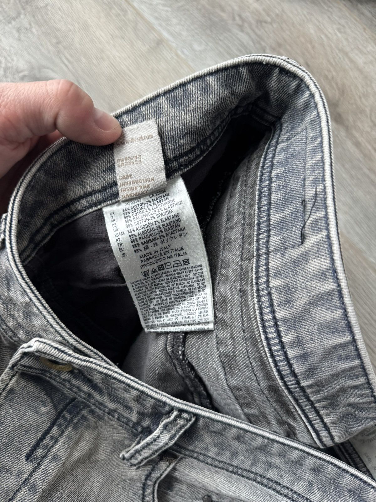 Diesel Diesel Belther Gray Mens Jeans Made in Italy Size US 34 / EU 50 - 12 Thumbnail