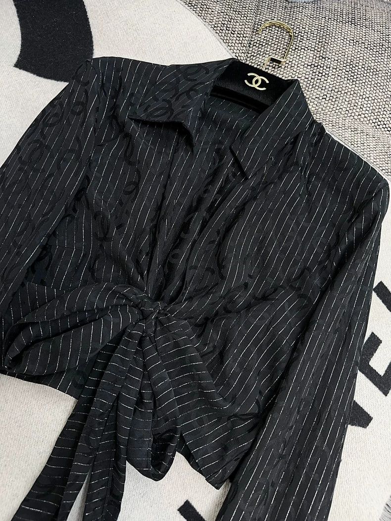 Chanel Chanel 23p spring and summer black dark double C fine glit Size XS / US 0-2 / IT 36-38 - 3 Thumbnail