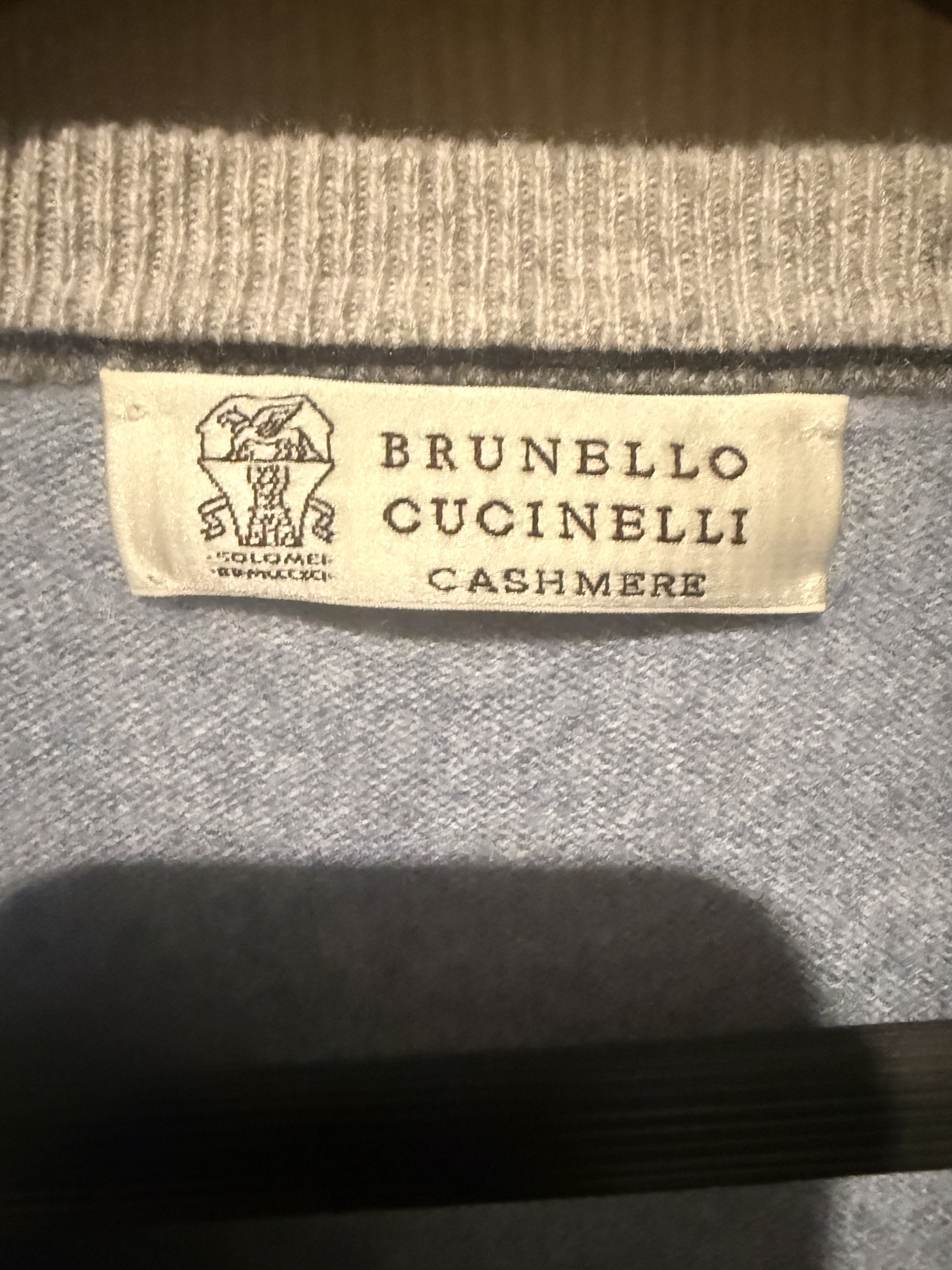 Brunello Cucinelli Brunello Cucinelle Cashmere V-Neck Sweater Size US XL / EU 56 / 4 - 3 Thumbnail