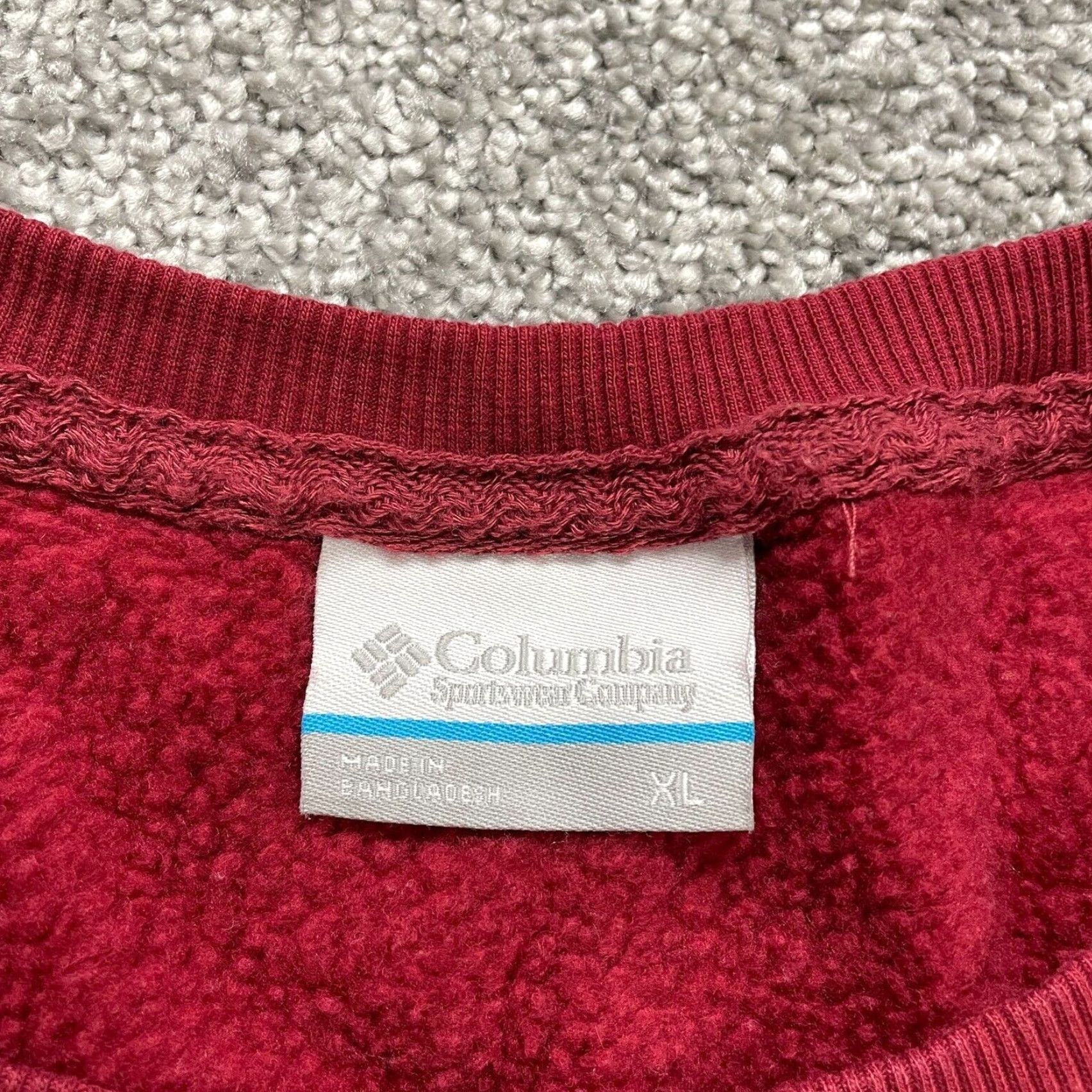Vintage Columbia Pullover Sweatshirt Mens XL Red Graphic Crew Neck Fleece Active Outdoor Size US XL / EU 56 / 4 - 3 Thumbnail
