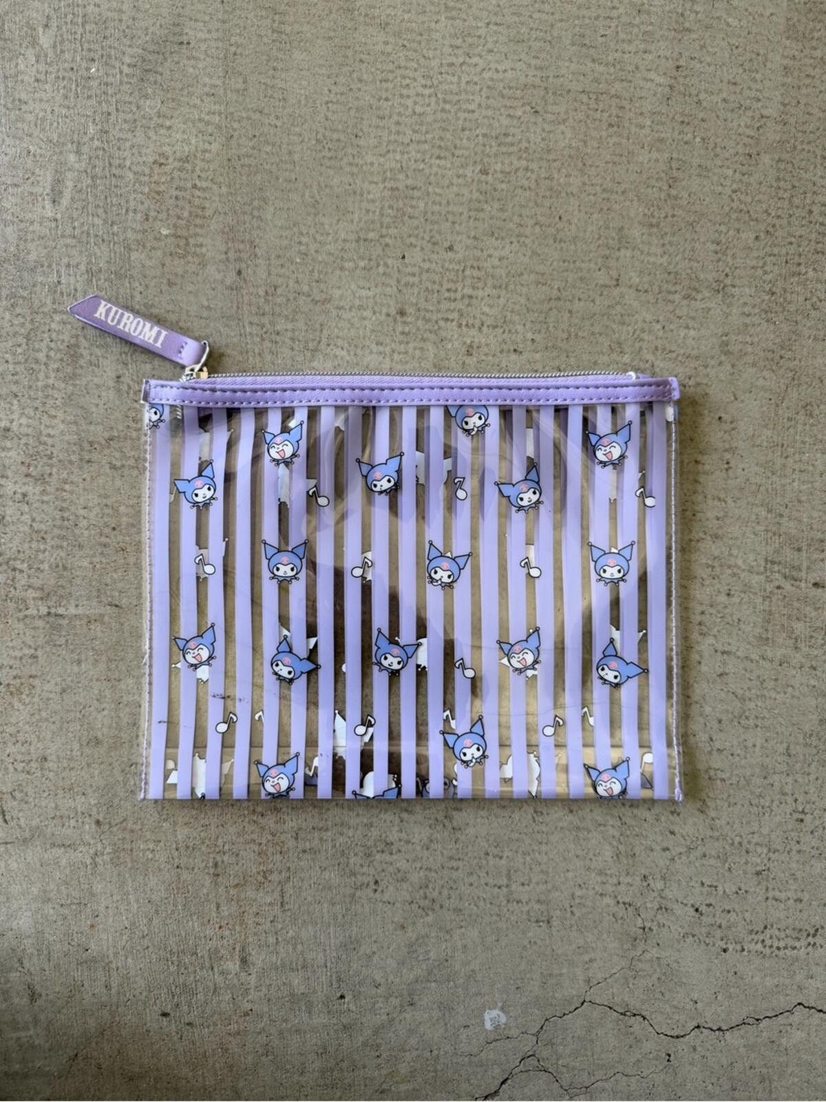 Other Sanrio Kuromi Lavender and White Striped Cosmetic Pouch Size ONE SIZE - 3 Thumbnail