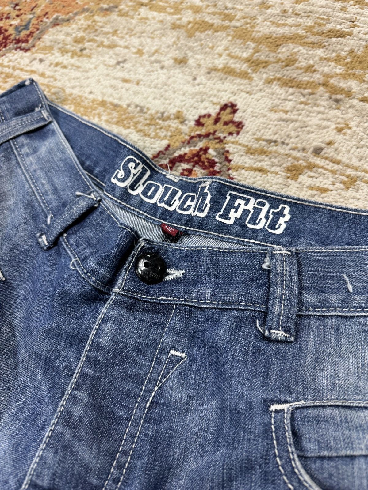 Other ᶠᵃⁿᶜʸᵍᵘʸ Vintage Baggy Washed Denim Jeans Wide leg Y2K Size US 36 / EU 52 - 5 Thumbnail