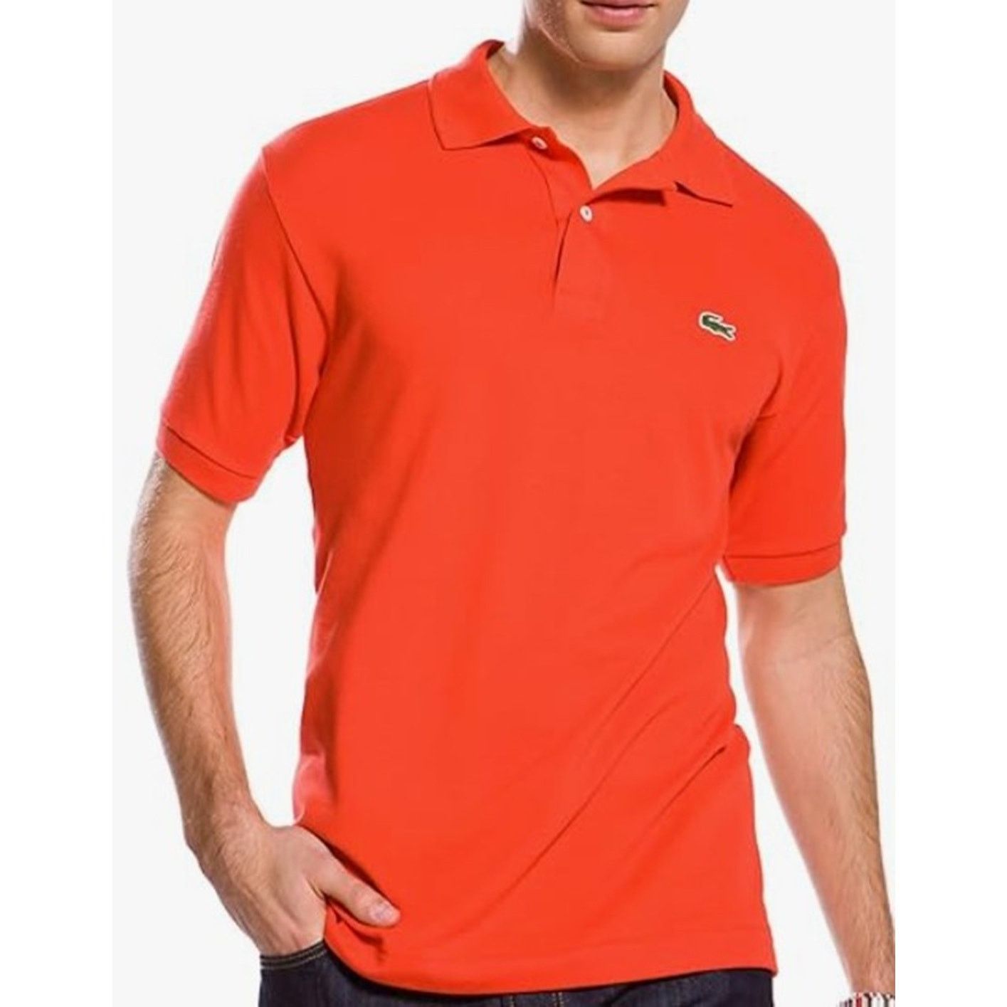 Lacoste Lacoste Mens Legacy Short L.12.12 Pique Polo Shirt Bush M Size US M / EU 48-50 / 2 - 1 Thumbnail