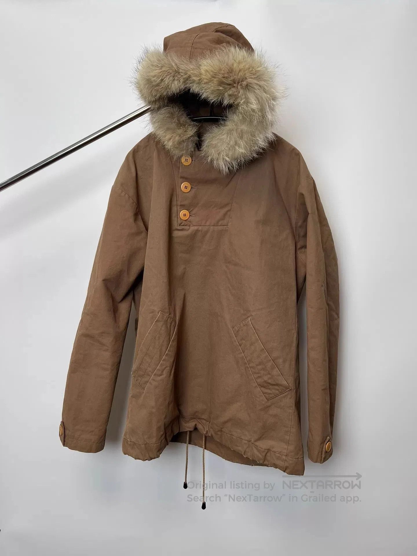 A.P.C. Brown Faux Fur Hooded Parka Jacket. Size US XS / EU 42 / 0 - 1 Thumbnail
