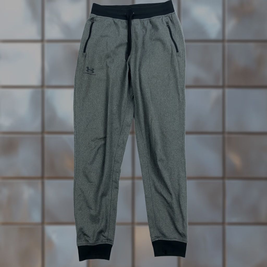 Under Armour Under Armour Sportstyle Tricot Jogger Mens Small Sweatpants Gray 28 in Inseam Pockets Elastic Waist Activewear Size US 29 - 1 Thumbnail