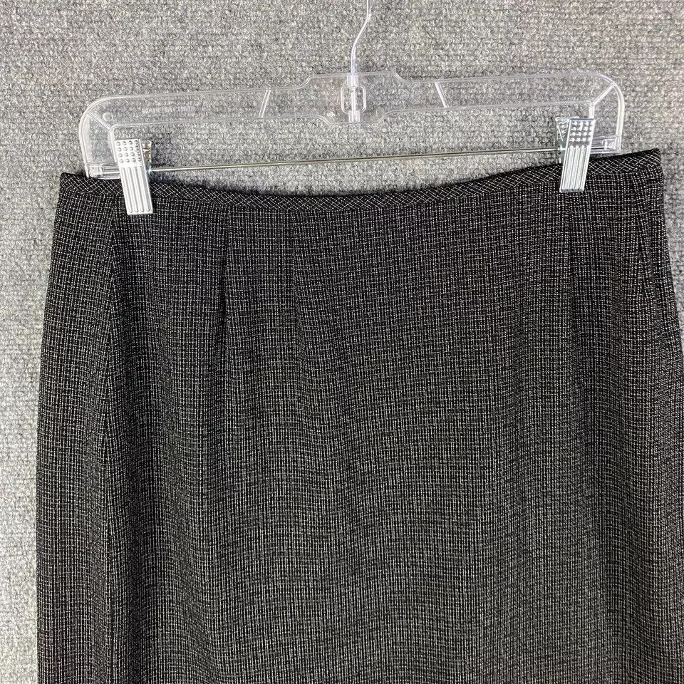 Kasper Kasper Suit Skirt Women's Size 12 Black Polyester Formal Size 34" / US 12 / IT 48 - 2 Thumbnail
